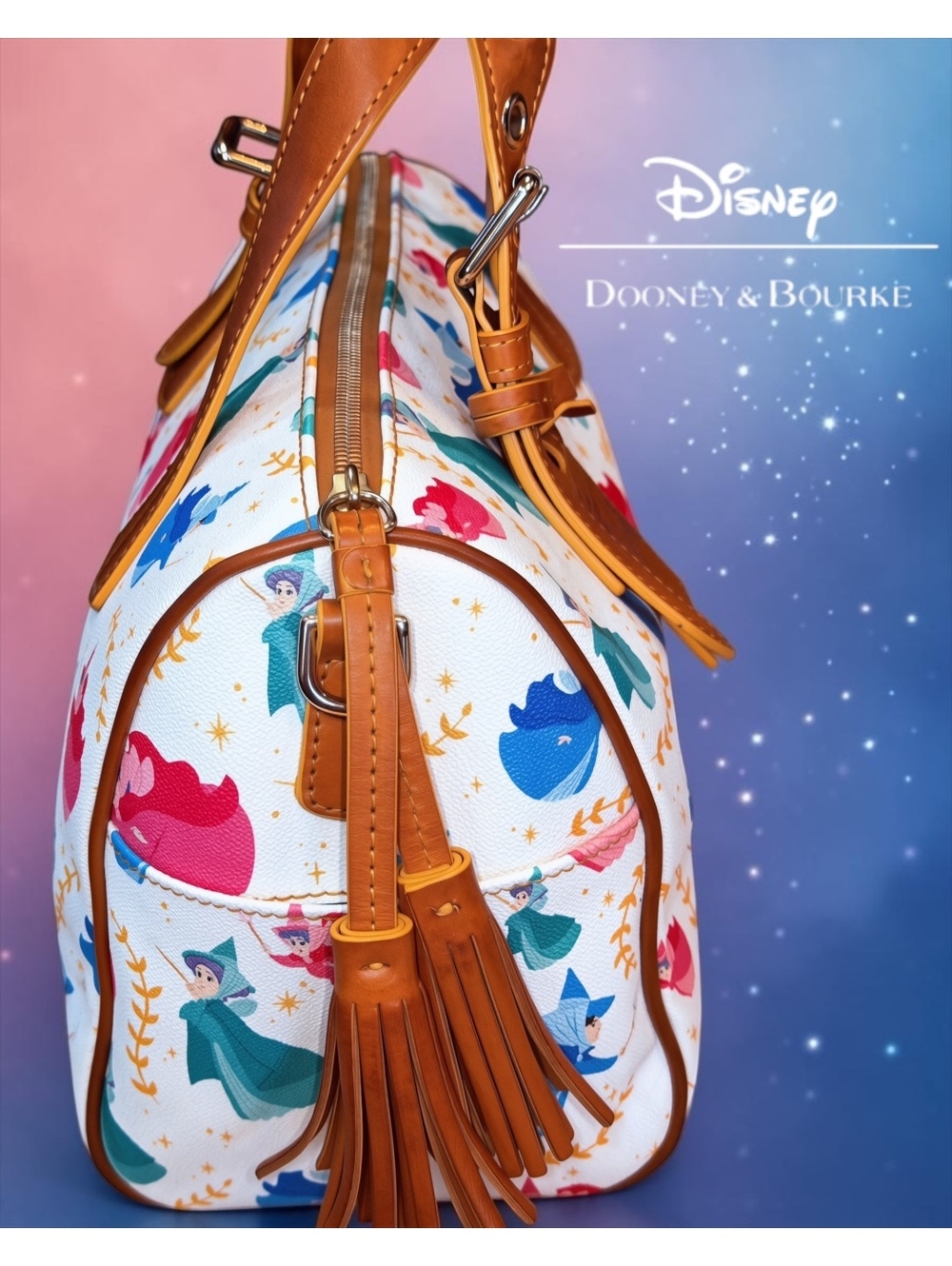 Disney Dooney & Bourke Sleeping Beauty 60th Anniversary Satchel - Picture 4 of 13